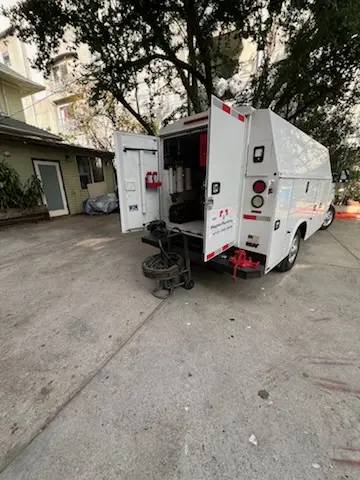 Magnet Plumbing service vehicle on-site for Water Heater Repair in Coquina Key